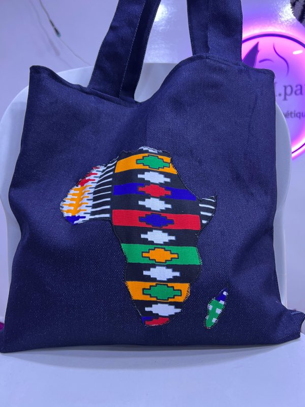 Tote bag africain carte d'Afrique — MPAT Couture