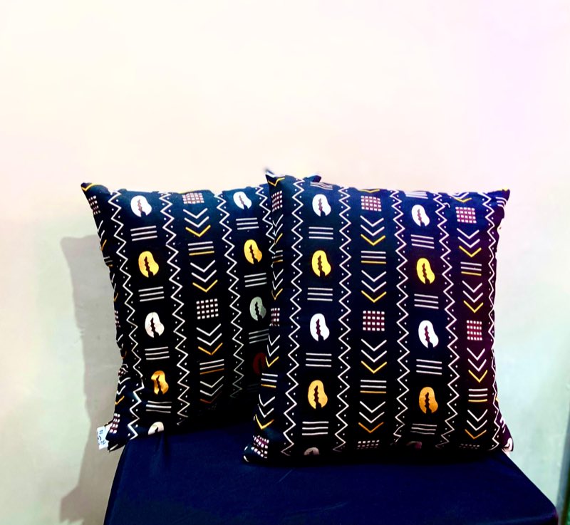 Coussins déco bogolan — MPAT Couture